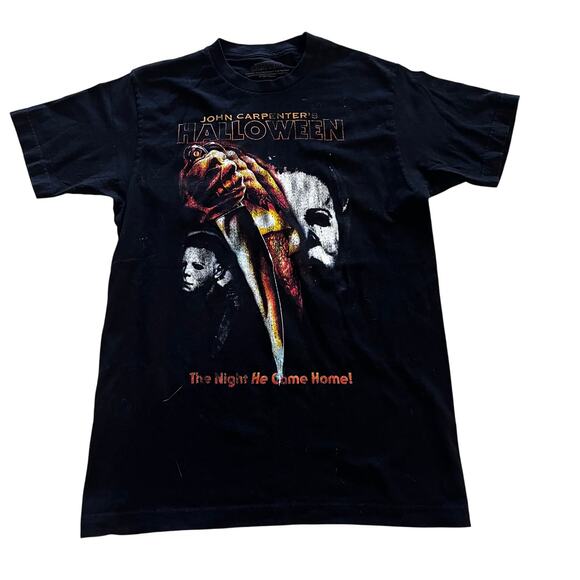 John Carpenter's Halloween Adult MD The Night He Came Home! Graphic T-shirt - Picture 1 of 4